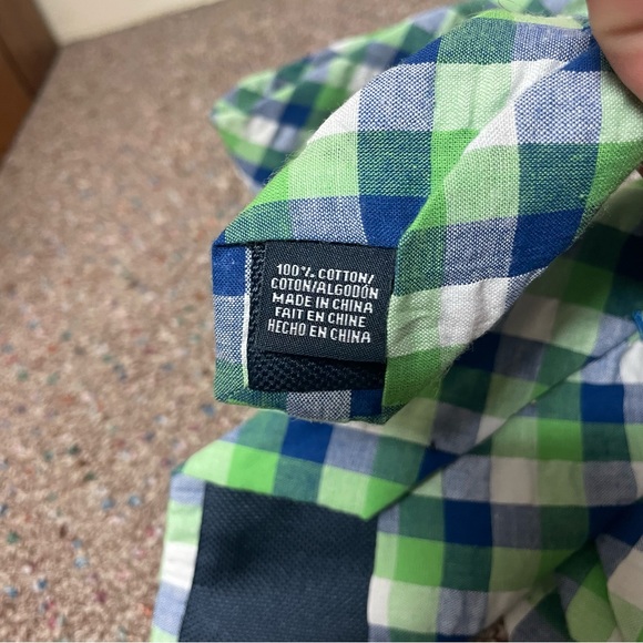 Lot Of 2 Nautica Men’s Neck Ties Plaid Green Skinny Cotton Spring Easter New - Picture 3 of 5